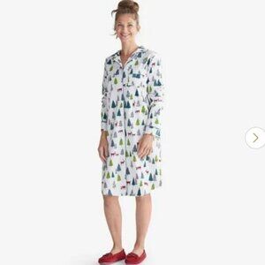 NWT The Company Store Women's Holiday Christmas Tree‎ Winter Wood Night Dress XS